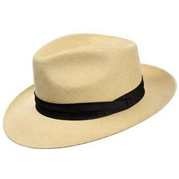 Stetson Jenkins Fedora Panama Hat - 55 cm - Nature