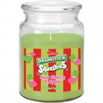 Swizzels Large Glass Jar Candle Long-Lasting Scented - Green