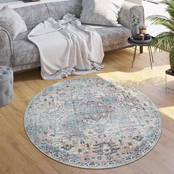 Tappeto Persiano Moderno Ø 160 cm per Soggiorno