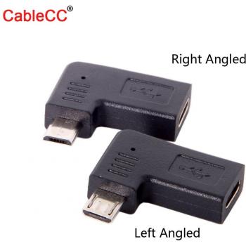 Zihan USB-C zu Mikro USB 2.0 Adapter 90 Grad abgewinkelt
