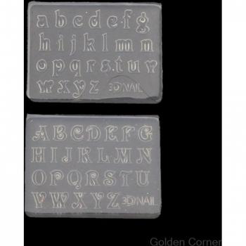 Moldes de resina para hacer colgantes de letras y números 3mm, 2 piezas