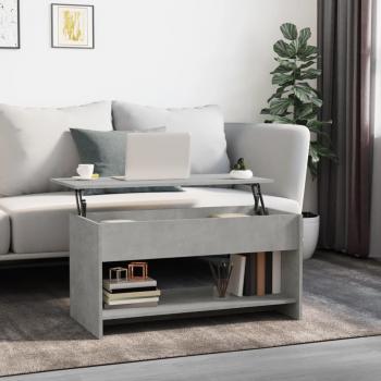 VidaXL Coffee Table Concrete Gray 40.2x19.7x20.7 Engineered Wood