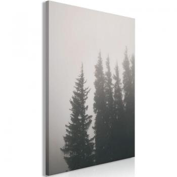 Décoration murale toile châssis bois Odeur de brouillard forestier 80x120 cm