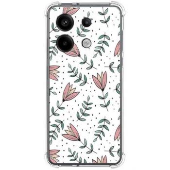 Funda Silicona Antigolpes Xiaomi Redmi Note 13 Pro 5G Diseño Flores 01