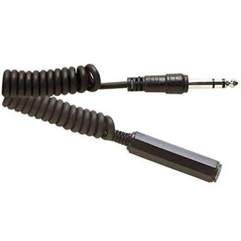 6.35mm Screened Stereo Jack Extension Audio Cable COILED 6m