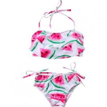 Pudcoco 2Pcs Kids Halter Bathing Suit