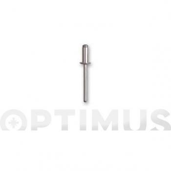 Remache estándar cabeza alomada 4,0 x 10 mm, aluminio/acero 100 uds