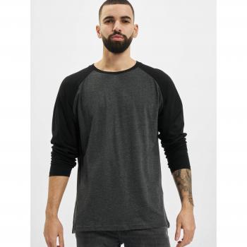 Urban Classics Raglan Contrast LS charcoal/black