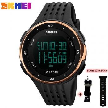 SKMEI 1219 Men's Sport Chronograph Watch with LED Display