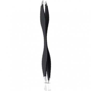 1Pc Pink Eyebrow Tweezers Stainless Steel Double Ends