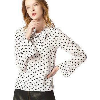 Camisa Corbata Mujeres Top Oficina