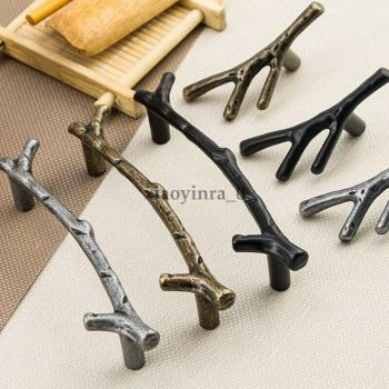 Zinc Alloy Twig Cabinet Knobs