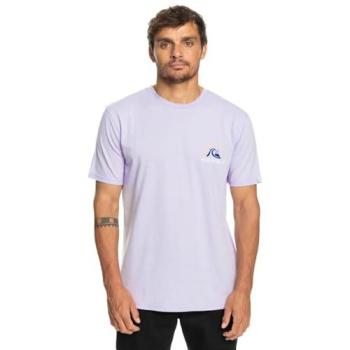Quiksilver Barrel Short Sleeve XL Men Pastel Lilac Shirt