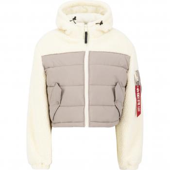 Giacca Invernale Trapuntata Teddy Beige Donna Alpha Industries