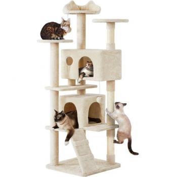 Torre de Juego para Gatos con 3 Plataformas