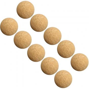 Set de 10 Pelotas de Madera para Juegos de Fútbol - 36mm