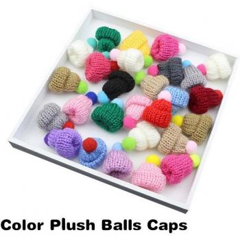 10Pcs Cute Knitting Mini Hats for Dolls
