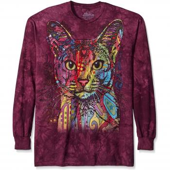 The Mountain Abessinier USA Langarm T-Shirt, lila, klein