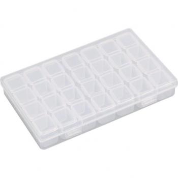 Organisateur de manucure 28 compartiments en plastique