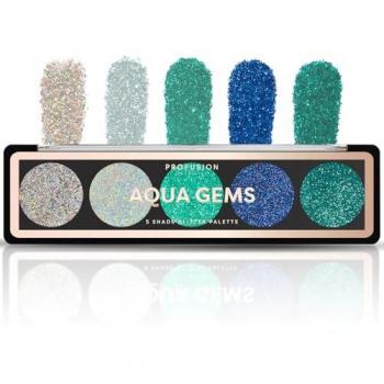 Shimmering Waterfall 5‑Tint Glitter Palette