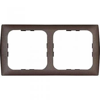Inprojal 2x Frame for Electrical Sockets Brown 102568