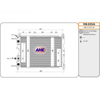 AHE 109.033/A Radiatore Motorizzato