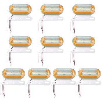 10Pcs 24V 12 LED External Signal Indicator Lamp
