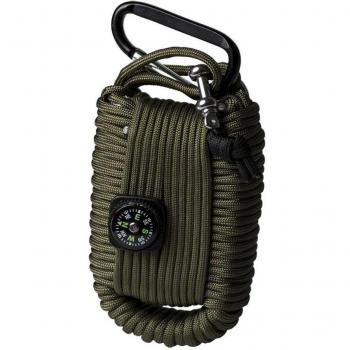 Kit de Supervivencia Mil-Tec con Cuerda de Paracaídas Oliva