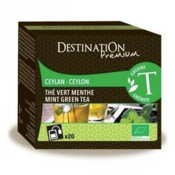 Chá Verde e Menta - Ceilão 20 infusões de 2g - Destination Bio