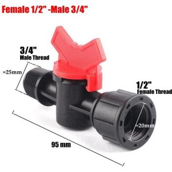 1/2 & 3/4 Threaded Mini Ball Valve Set