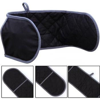 Double Thick Padded Heat Resistant Cotton Oven Gloves - Machine Washable 76*18cm