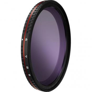 Freewell 77mm Adjustable Light‑Reducing Filter (Bright Day 6-9 Stops) with Threaded Lock