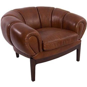 Clubsessel Port Romana Leder Whisky Braun