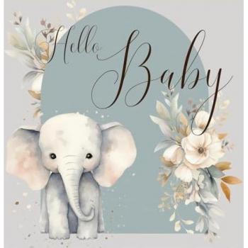 Hello Baby Baby Shower Guest Book (hardback)
