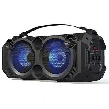 Altavoz porttil phoenix phzookasound 24w con luz led - bluetooth - radio fm - usb - microsd - aux - in - entrada de microfono