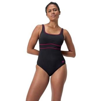Costume da Bagno Speedo Supportato Eclipse Nero Fucsia 48
