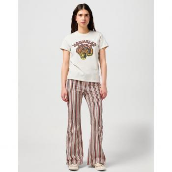 Ropa mujer Pantalones Wrangler Vaqueros 112351905 Fierce Flare Beige