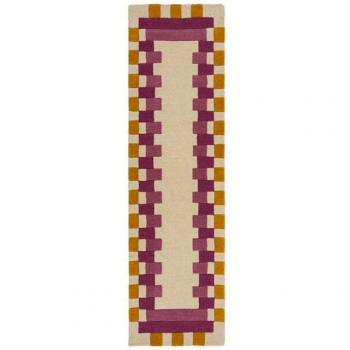 FLAIR RUGS Kai Wool Border Teppich, rechteckig, 10 mm dick