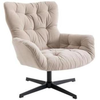 Sillón giratorio Ophelie beige