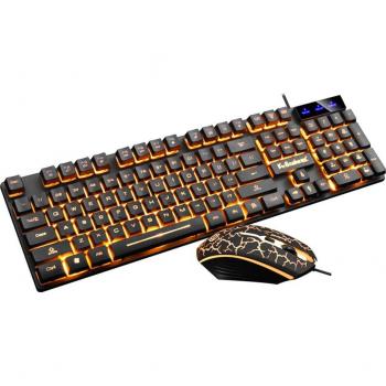 KM320 Gaming Keyboard and Mouse Set with Multiple Lighting Effects