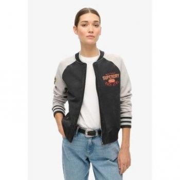 Giacca Bomber Superdry College Script Nera S