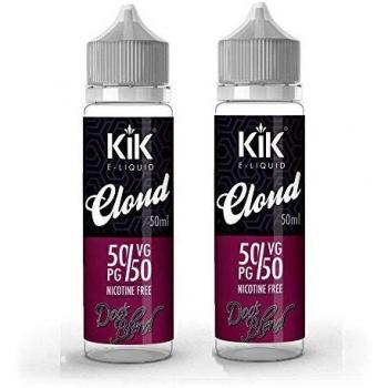 Kik Cloud E-Liquid - Doc's Flavor, Zero Nicotine, 50/50 PG/VG, 50ml in 60ml