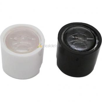 Collimateur lentille LED PMMA 14,5 mm – support blanc 10°/60°, 10 pièces