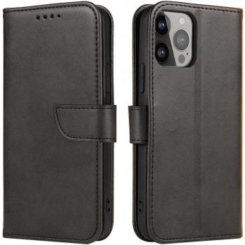 Black Magnet Flip Wallet Cover for Xiaomi 12T Pro