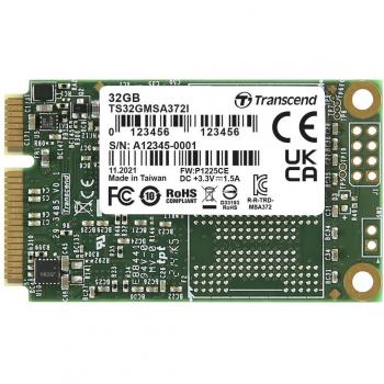 Transcend 32 GB Interne Festplatte 6.35 cm (2.5 Zoll) SATA III T32GMSA372I (32 GB, mSATA), SSD