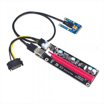 Riser Mini PCIe à PCI 16X pour ordinateur portable - Noir Rouge