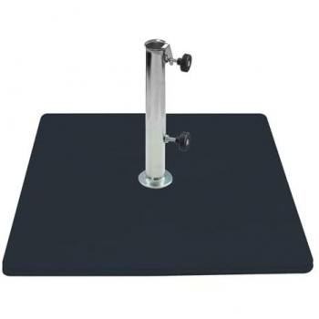 Base per Ombrellone da Giardino 60 Kg per Tubi 65mm in Metallo Grafite