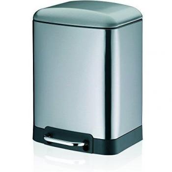 Kela Kosmetikeimer Davino 6L, Edelstahl silber matt, Silent-Close