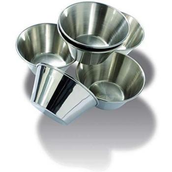 Lampadaire avec détection de mouvement et interrupteur automatique, en acier inoxydable - Lampion à 70 mm H 38 mm en inox (lot de 6)