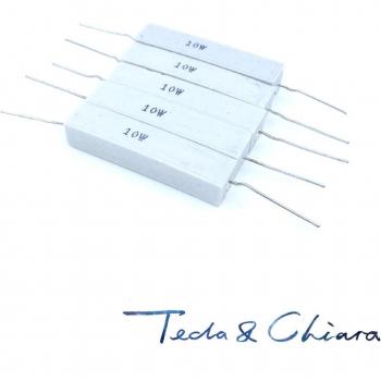 5Pcs 10W 5R Ceramic Cement Resistors
